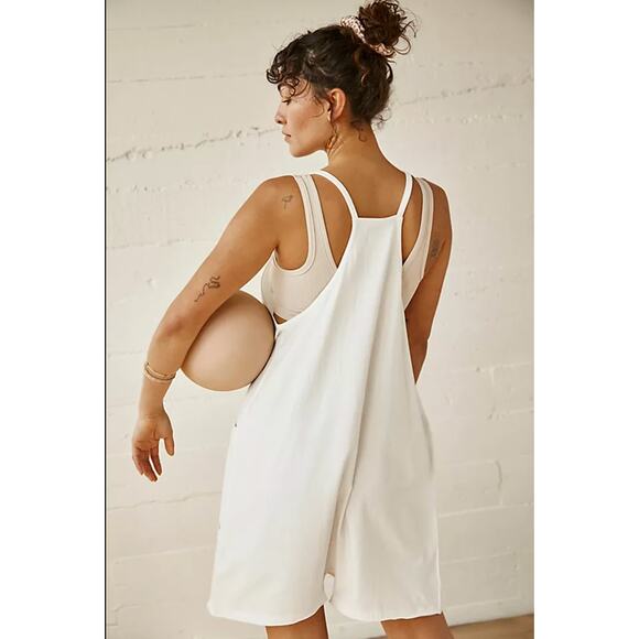 Free People FP Movement Hot Shot Romper Size Small White‎ Sleeveless - Picture 3 of 8